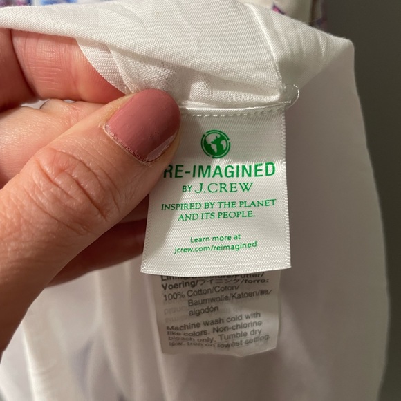 J. Crew Tiered ruffleneck dress in floral vine block print, small - Picture 5 of 7